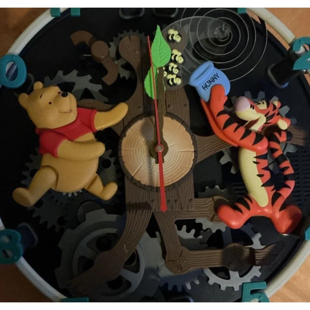 Disney‎ Pooh And Friends Animated Musical Wall Clock In Box Vintage RARE